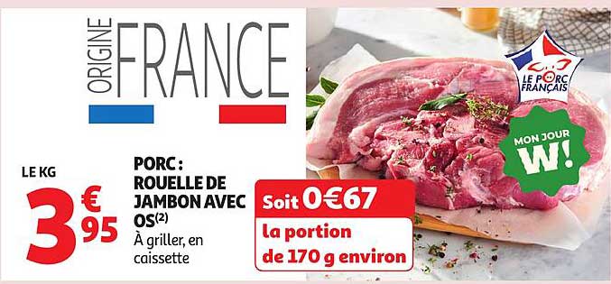 PORC : ROUELLE DE JAMBON AVEC OS