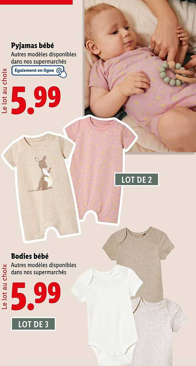Pyjamas bébé et Bodies bébé