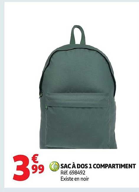 SAC À DOS 1 COMPARTIMENT