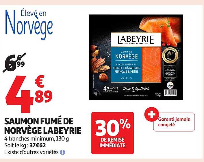 SAUMON FUMÉ DE NORVÈGE LABEYRIE