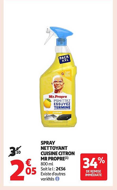 SPRAY NETTOYANT CUISINE CITRON MR PROPRE