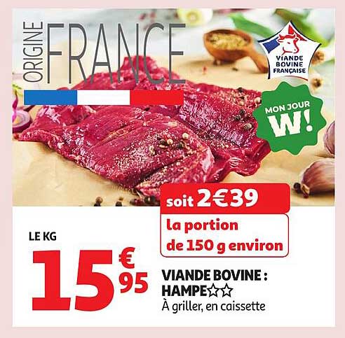 VIANDE BOVINE : HAMPE