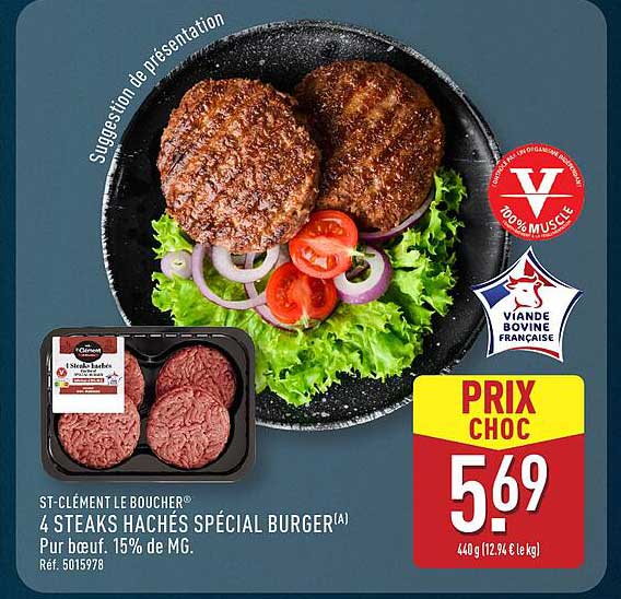 4 STEAKS HACHÉS SPÉCIAL BURGER