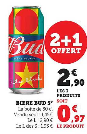 Biere Bud 5°