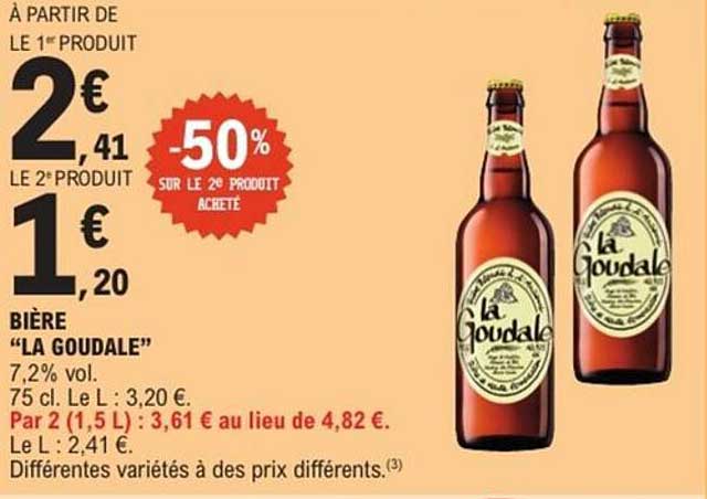 BIÈRE “LA GOUDALE”