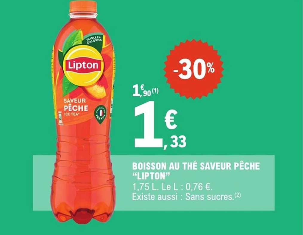 BOISSON AU THÉ SAVEUR PÊCHE "LIPTON"