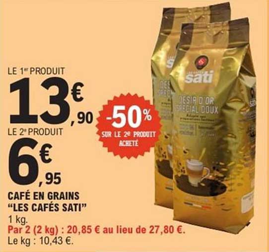 Café en Grains "Les Cafés Sati"