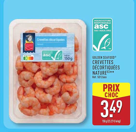 Crevettes décortiquées nature