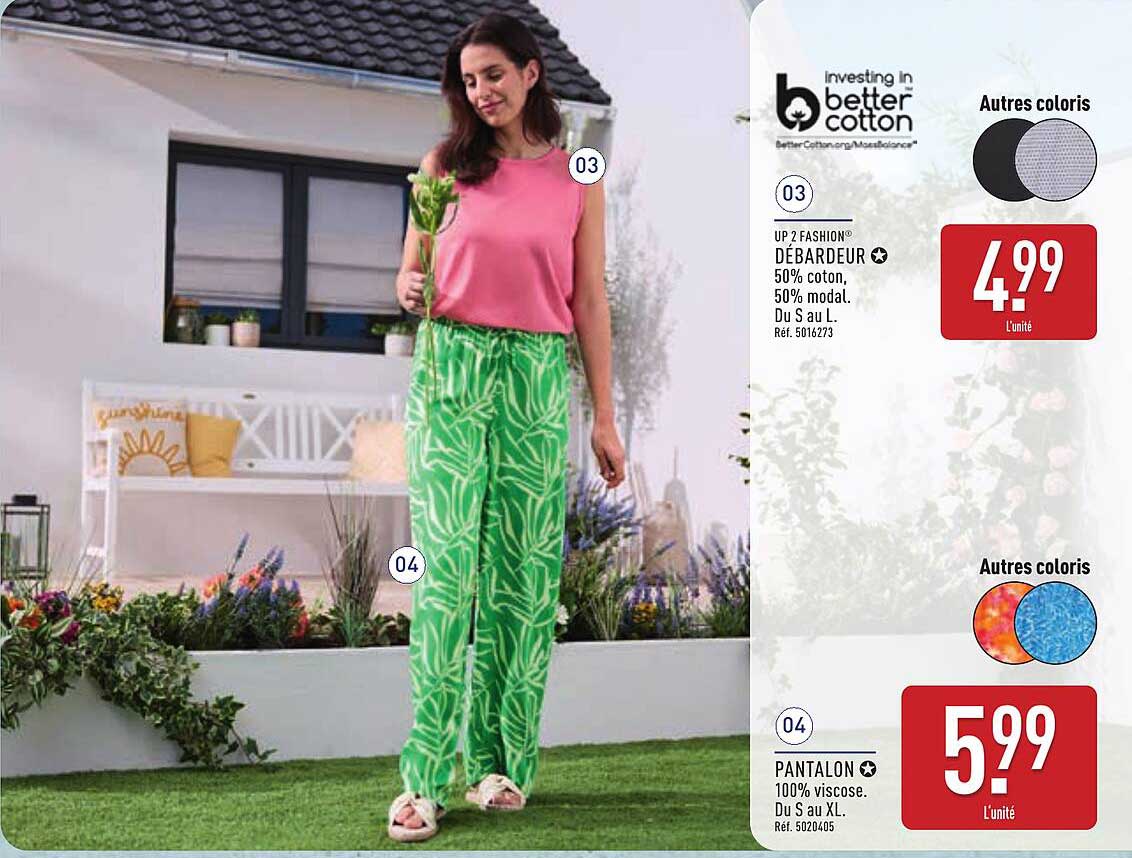 DÉBARDEUR 50% coton, 50% modal