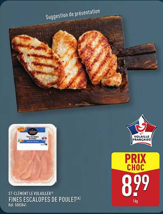 FINES ESCALOPES DE POULET