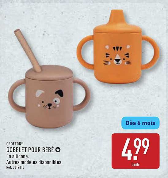 GOBELET POUR BÉBÉ en silicone