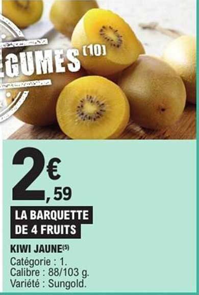 LA BARQUETTE DE 4 FRUITS