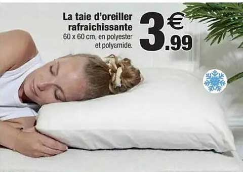 La taie d'oreiller rafraîchissante