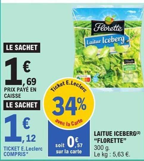 LAITUE ICEBERG "FLORETTE"