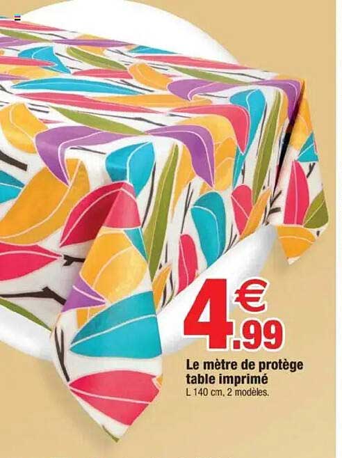 Le mètre de protégé table imprimé