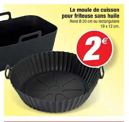 Le moule de cuisson pour friteuse sans huile