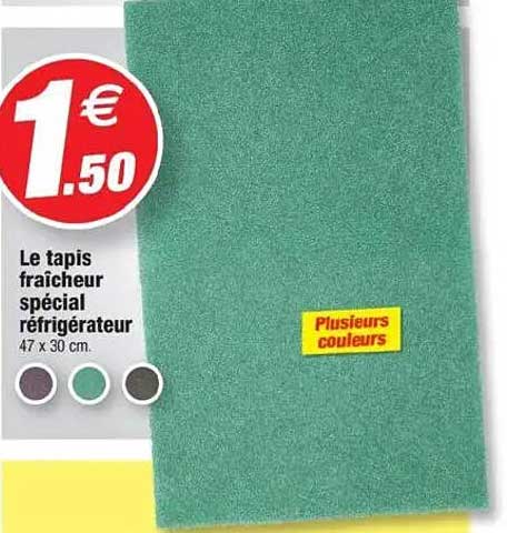 Le tapis fraîcheur spécial réfrigérateur