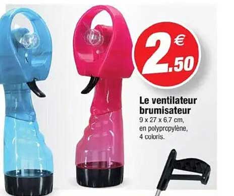 Le ventilateur brumisateur