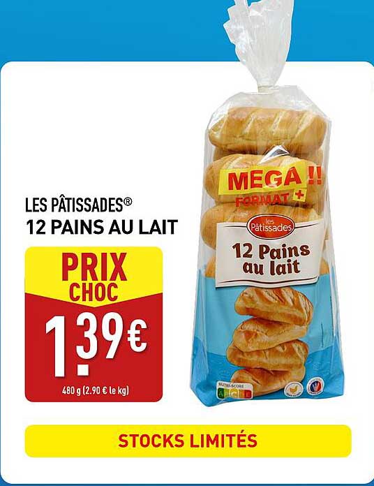 LES PÂTISSADES® 12 PAINS AU LAIT
