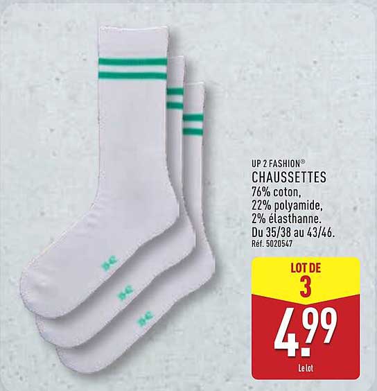 LOT DE 3 CHAUSSETTES