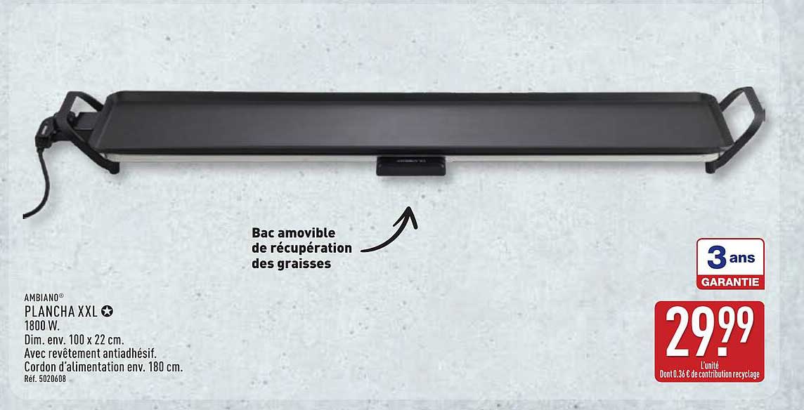 PLANCHA XXL 1800 W