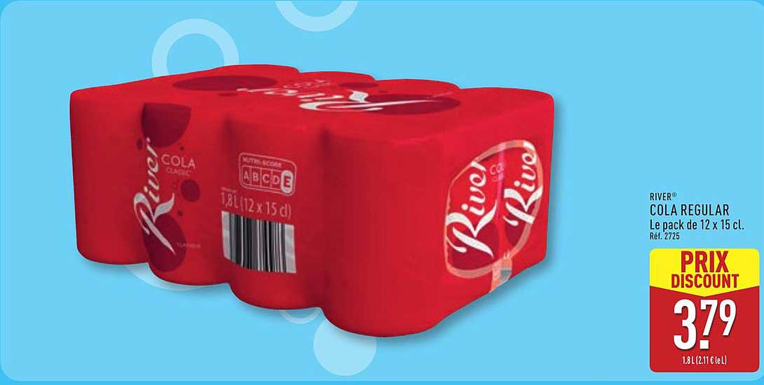 RIVER® COLA REGULAR Le pack de 12 x 15 cl.
