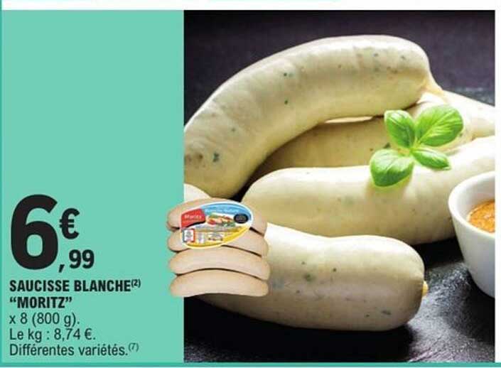 SAUCISSE BLANCHE "MORITZ" x 8 (800 g)