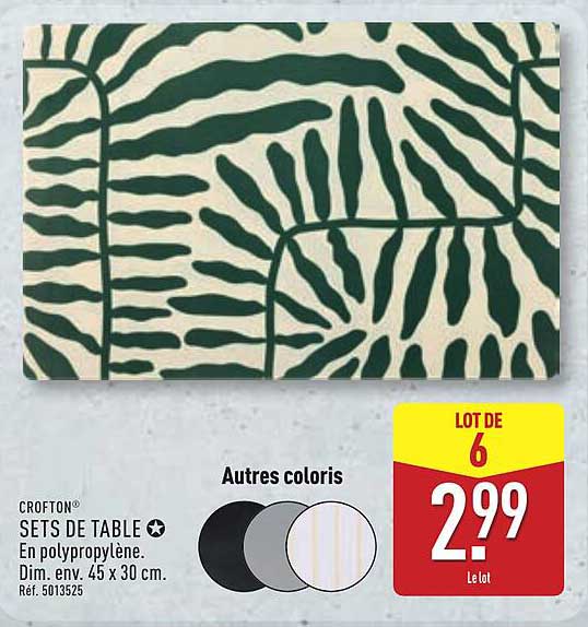 SETS DE TABLE