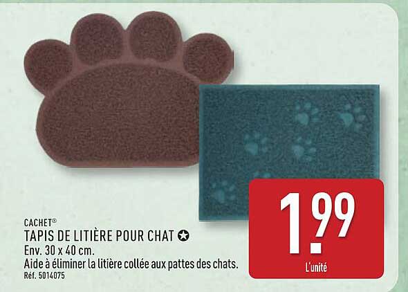 TAPIS DE LITIÈRE POUR CHAT