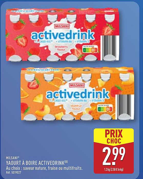 Yaourt à boire ACTIVDRINK®