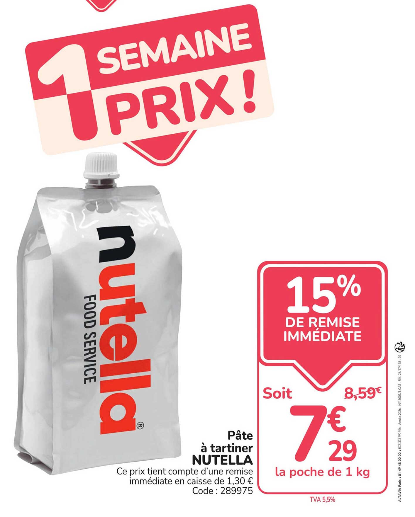 1 SEMAINE 1 PRIX !