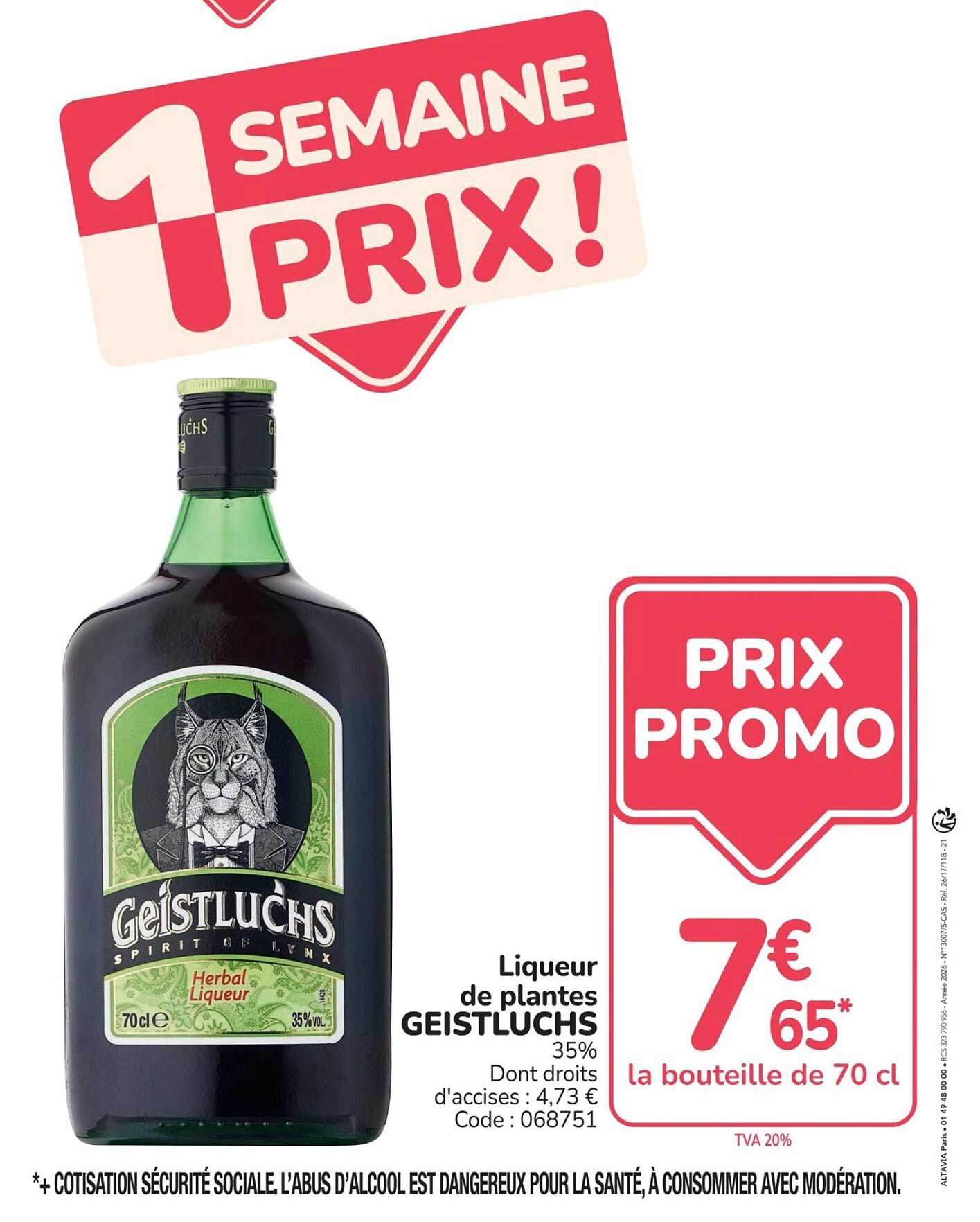 1 SEMAINE 1 PRIX !