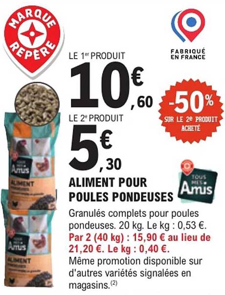 ALIMENT POUR POULES PONDEUSES