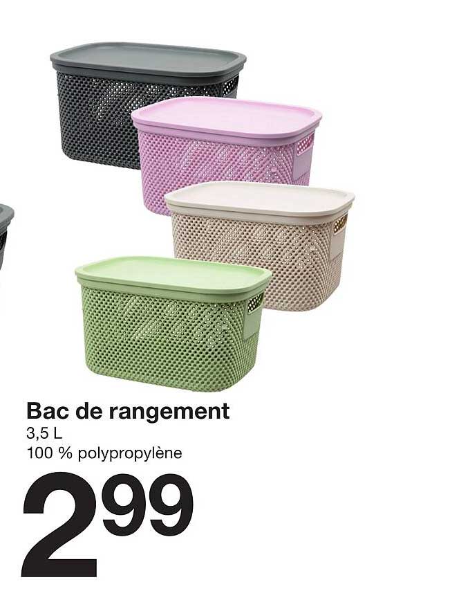 Bac de rangement