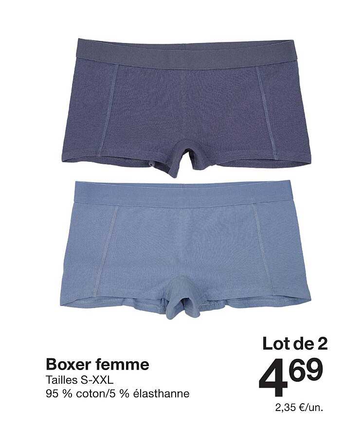 Boxer femme