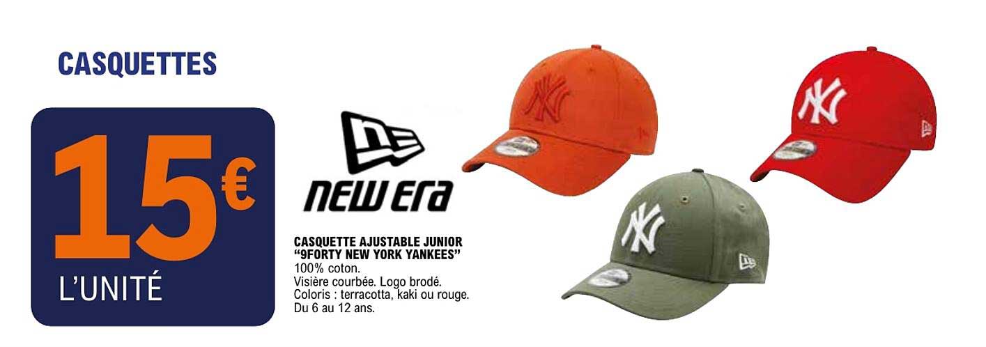 CASQUETTE AJUSTABLE JUNIOR “9FORTY NEW YORK YANKEES”