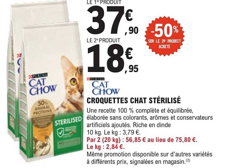CROQUETTES CHAT STÉRILISÉ