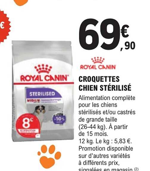 CROQUETTES CHIEN STÉRILISÉ