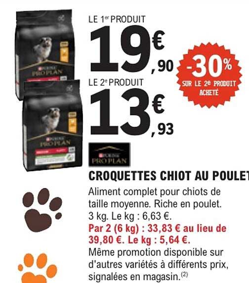 CROQUETTES CHIOT AU POULET
