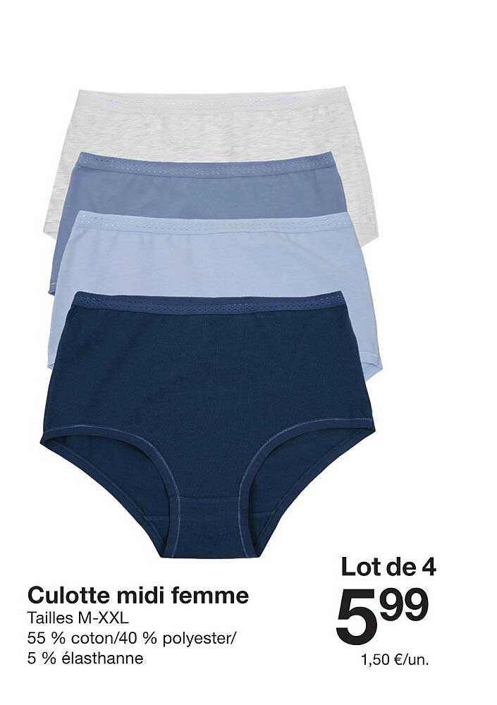 Culotte midi femme