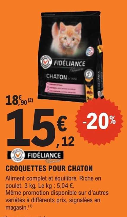 FIDÉLIANCE CROQUETTES POUR CHATON