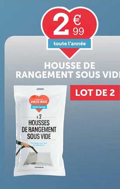 HOUSSE DE RANGEMENT SOUS VIDE LOT DE 2