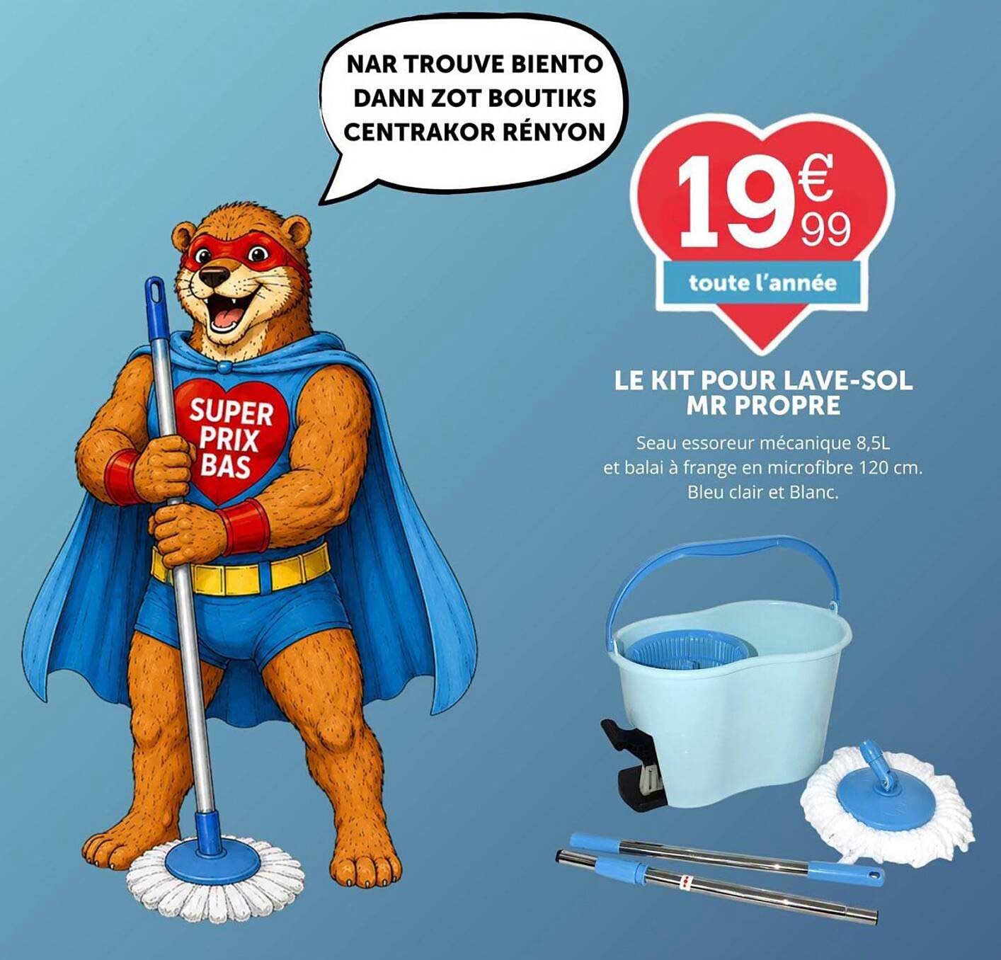 LE KIT POUR LAVE-SOL MR PROPRE