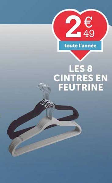 LES 8 CINTRES EN FEUTRINE