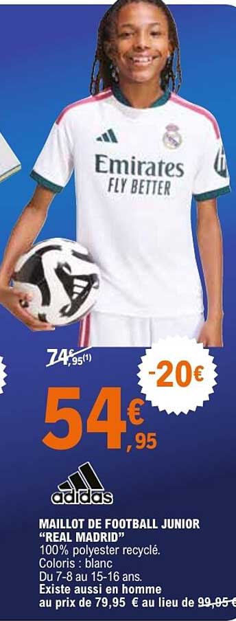 MAILLLOT DE FOOTBALL JUNIOR “REAL MADRID”