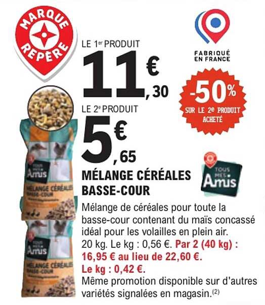 MÉLANGE CÉRÉALES BASSE-COUR