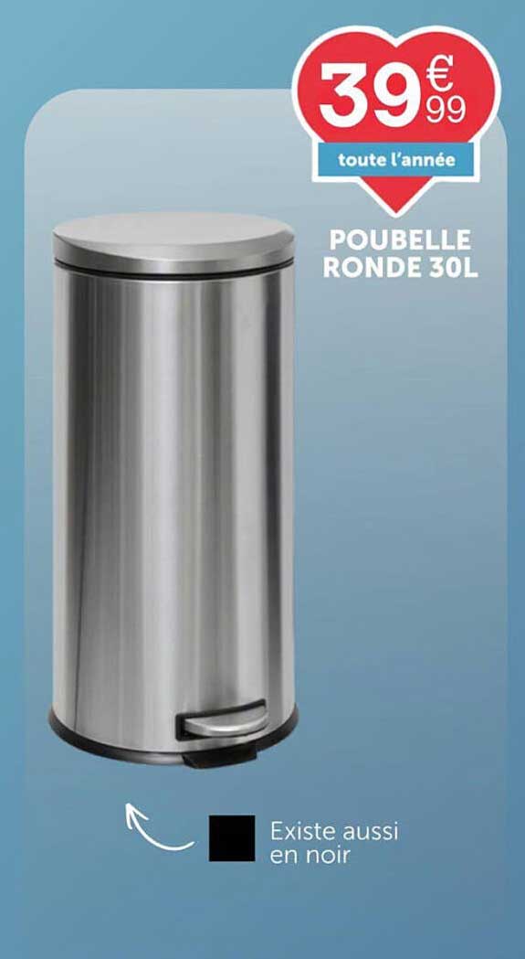 POUBELLE RONDE 30L
