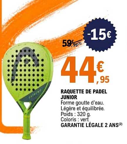 RAQUETTE DE PADEL JUNIOR