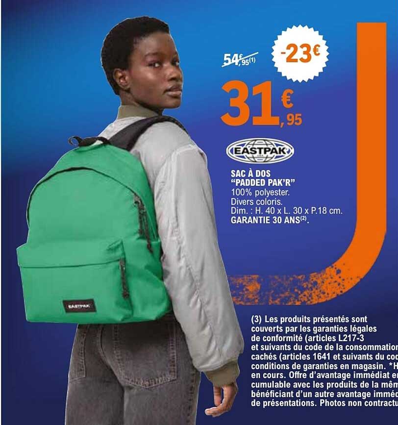 SAC À DOS "PADDED PAK’R"