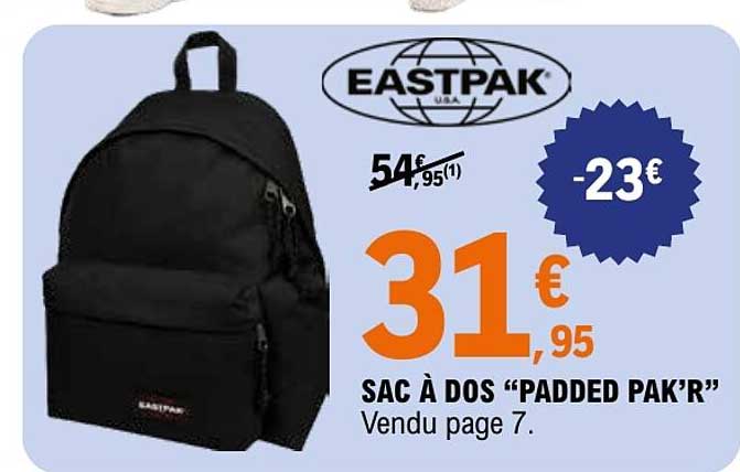 SAC À DOS “PADDED PAK'R”